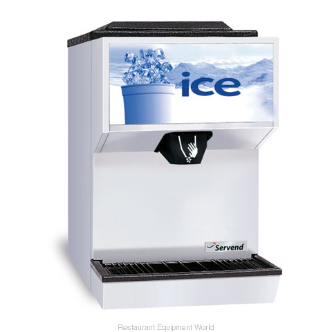 M-45 SerVend - Ice Dispenser, 45-lb. storage capacity, manual fill, le