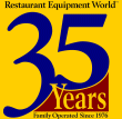 Restaurant Equipment World Anniversary Logo