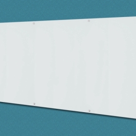 Aarco Products Inc 6WGBM48120 ClearVision™ Magnetic Glass Markerboard