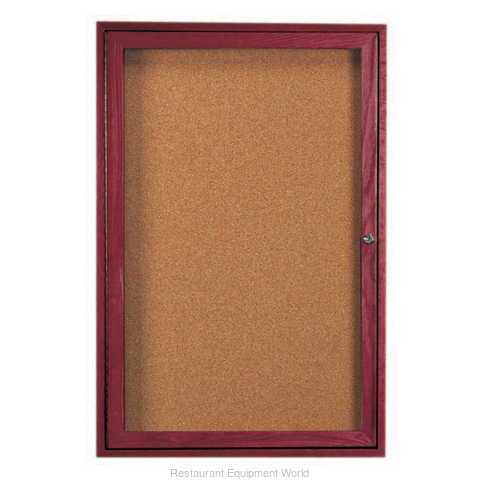 Aarco Products Inc CBC2418R Red Oak Enclosed Bulletin Board