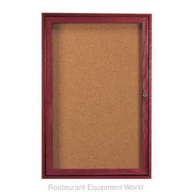 Aarco Products Inc CBC3624R Red Oak Enclosed Bulletin Board