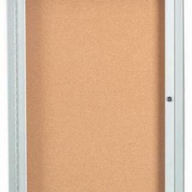 Aarco Products Inc DCC2418RI Illuminated Indoor Enclosed Aluminum Bulletin Board