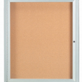 Aarco Products Inc DCC3630RI Illuminated Indoor Enclosed Aluminum Bulletin Board