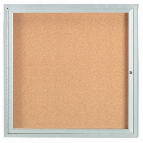 Aarco Products Inc DCC3636R Indoor Enclosed Aluminum Bulletin Board