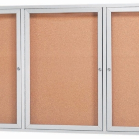 Aarco Products Inc DCC3672-3R Indoor Enclosed Aluminum Bulletin Board