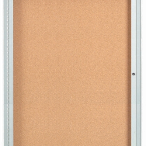 Aarco Products Inc DCC4836RI Illuminated Indoor Enclosed Aluminum Bulletin Board