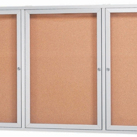 Aarco Products Inc DCC4896-3RI Illuminated Indoor Enclosed Aluminum Bulletin Boa