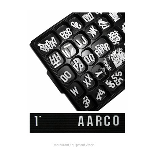 Aarco Products Inc GF1.0 Letter/Number Set