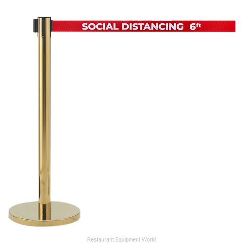 Aarco Products Inc HB-7PRD Crowd Control Stanchion, Retractable