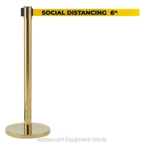 Aarco Products Inc HB-7PYE Crowd Control Stanchion, Retractable
