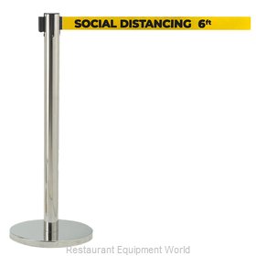 Aarco Products Inc HC-7PYE Crowd Control Stanchion, Retractable