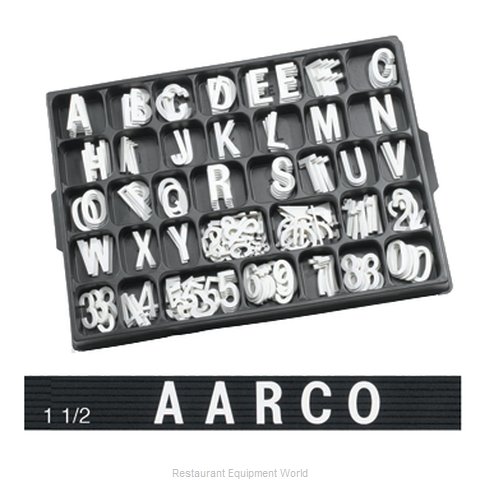 Aarco Products Inc HF1.5 Letter Number Set