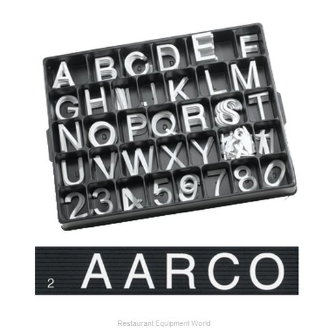 Aarco Products Inc HF2.0 Letter Number Set