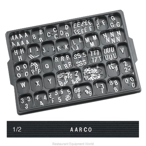 Aarco Products Inc HFD.50 Letter Number Set