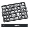 Juego de Letras y Números para Cartel de Letras Cambiables
 <br><span class=fgrey12>(Aarco Products Inc HFD.75 Letter Number Set)</span>