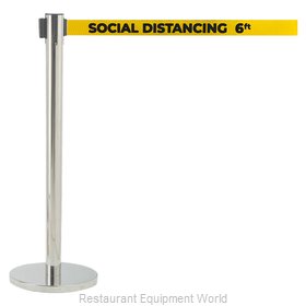 Aarco Products Inc HS-7PYE Crowd Control Stanchion, Retractable