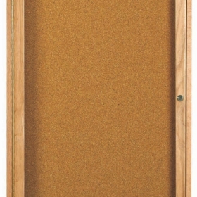 Aarco Products Inc OBC2418R Red Oak Enclosed Bulletin Board