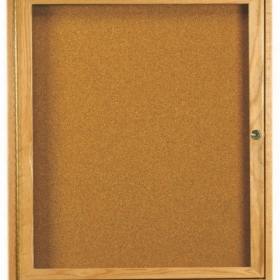 Aarco Products Inc OBC3630R Red Oak Enclosed Bulletin Board