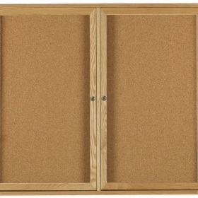 Aarco Products Inc OBC3648R Red Oak Enclosed Bulletin Board