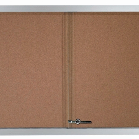 Aarco Products Inc SBC3648 Enclosed Bulletin Board With Sliding Glass Doors