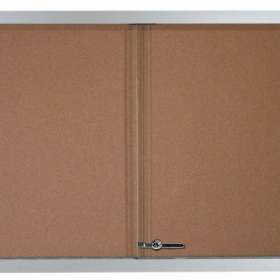 Aarco Products Inc SBC3648 Enclosed Bulletin Board With Sliding Glass Doors