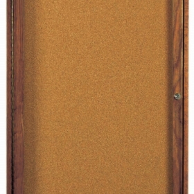 Aarco Products Inc WBC3624R Red Oak Enclosed Bulletin Board