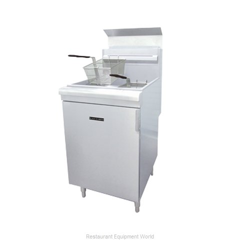 Admiral Craft BDGF-150/LPG Fryer, Gas, Floor Model, Full Pot