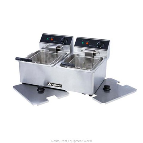 Admiral Craft DF-6L/2 Fryer, Electric, Countertop, Split Pot