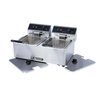 Freidora, para Encimera, Eléctrica, Cuba Dividida
 <br><span class=fgrey12>(Admiral Craft DF-6L/2 Fryer, Electric, Countertop, Split Pot)</span>