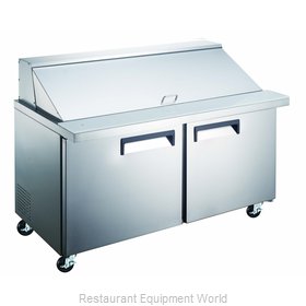 Admiral Craft GRSLM-2D/60 Refrigerated Counter, Mega Top Sandwich / Salad Unit