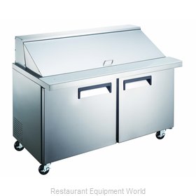 Admiral Craft GRSLM-2D Refrigerated Counter, Mega Top Sandwich / Salad Unit