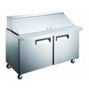 Encimera Refrigerada, Superficie Unidad para Emparedados <br><span class=fgrey12>(Admiral Craft GRSLM-2D Refrigerated Counter, Mega Top Sandwich / Salad Unit)</span>