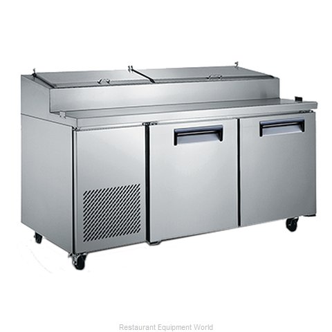 Admiral Craft USPZ-2D Refrigerated Counter, Pizza Prep Table