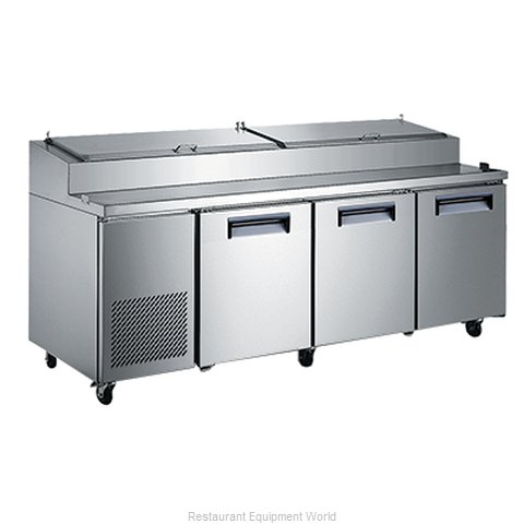 Admiral Craft USPZ-3D Refrigerated Counter, Pizza Prep Table