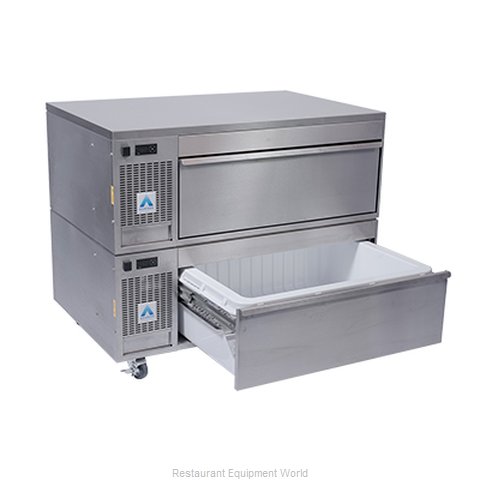 Adande Refrigeration VCS2/CW Refrigerator Freezer, Convertible