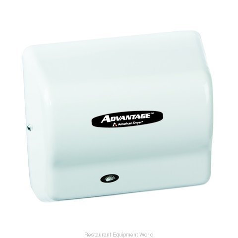 American Dryer AD90-M Advantage Series Hand Dryer, Steel White Epoxy