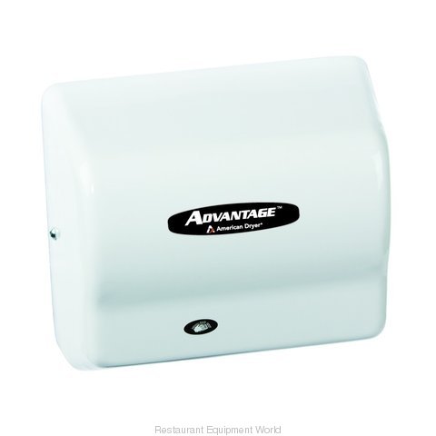 American Dryer AD90 Advantage Series Hand Dryer, White ABS