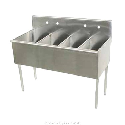 Advance Tabco 4-4-48-X Sink, (4) Four Compartment