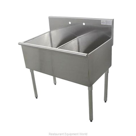 Advance Tabco 4-42-48 Sink, (2) Two Compartment