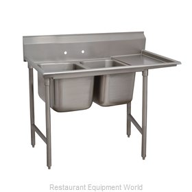 Advance Tabco 9-2-36-18R Sink, (2) Two Compartment