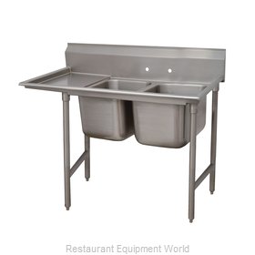 Advance Tabco 9-2-36-24L Sink, (2) Two Compartment