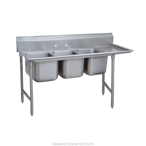 Advance Tabco 9-23-60-18R Sink, (3) Three Compartment