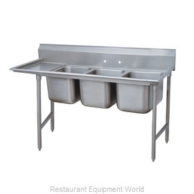 Advance Tabco 9-23-60-36L Sink, (3) Three Compartment