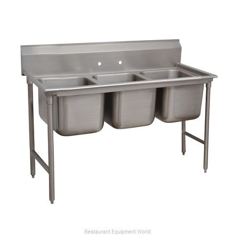 Advance Tabco 9-23-60 Sink, (3) Three Compartment (Magnified)