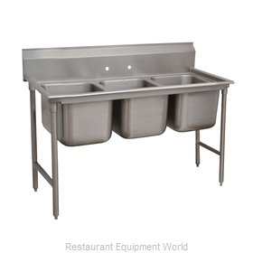 Advance Tabco 9-3-54 Sink, (3) Three Compartment