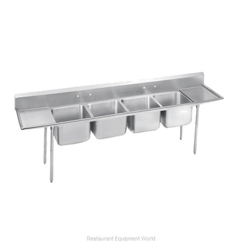 Advance Tabco 9-4-72-18RL-X Sink, (4) Four Compartment