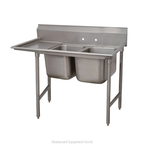 Advance Tabco 9-62-36-18L Sink, (2) Two Compartment