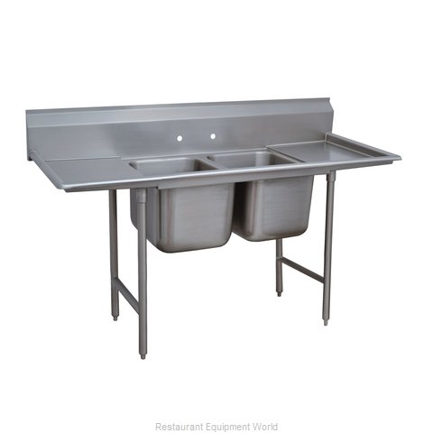 Advance Tabco 9-62-36-18RL Sink, (2) Two Compartment (Magnified)
