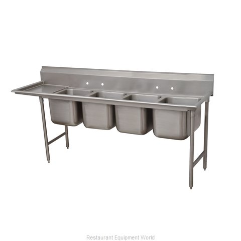 Advance Tabco 93-4-72-18L Sink, (4) Four Compartment