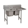 Fregadero, (2) Dos Tarjas/Compartimientos
 <br><span class=fgrey12>(Advance Tabco 93-42-48-24R Sink, (2) Two Compartment)</span>